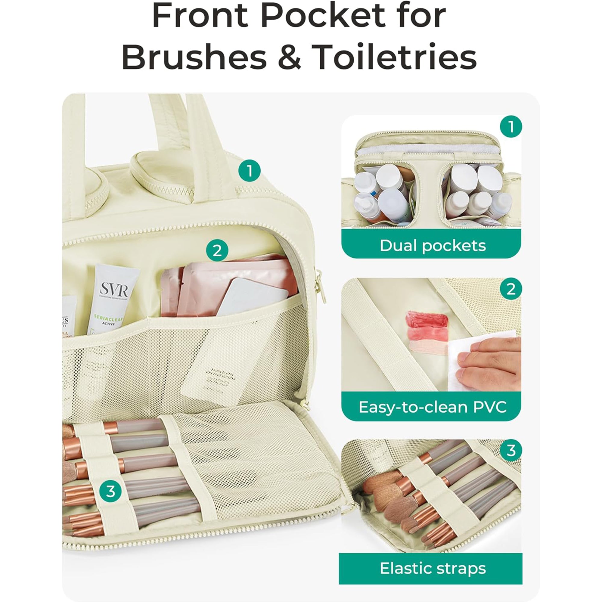 Large Travel Cosmetic Makeup Bag Organizer