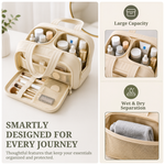 Load image into Gallery viewer, Large Travel Cosmetic Makeup Bag Organizer
