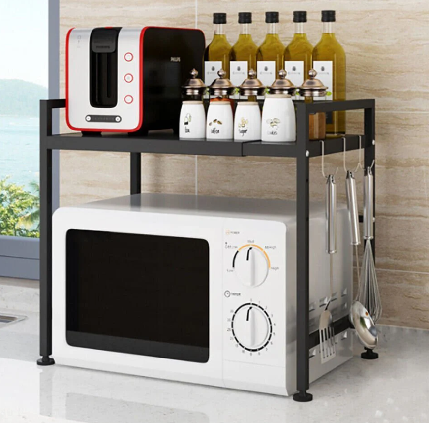 Kitchen Expandable Metal Microwave Oven Stand