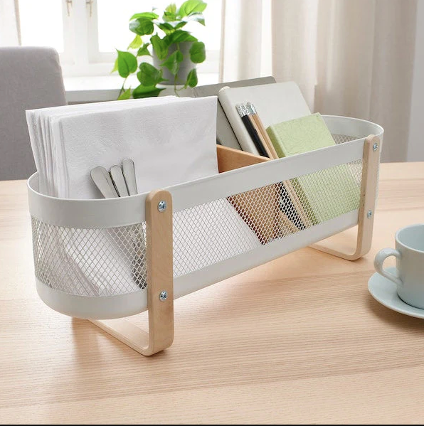 Aesthetic White Desk Organizer
