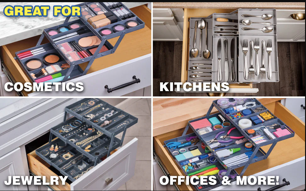 3 Tier Expandable Drawer Organizer