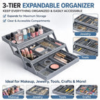 3 Tier Expandable Drawer Organizer