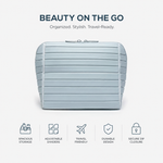 Load image into Gallery viewer, Multi-Compartment Cosmetic Travel Case
