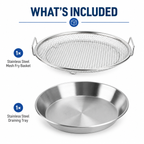 Stainless Steel Fry & Drain Rack for Snacks