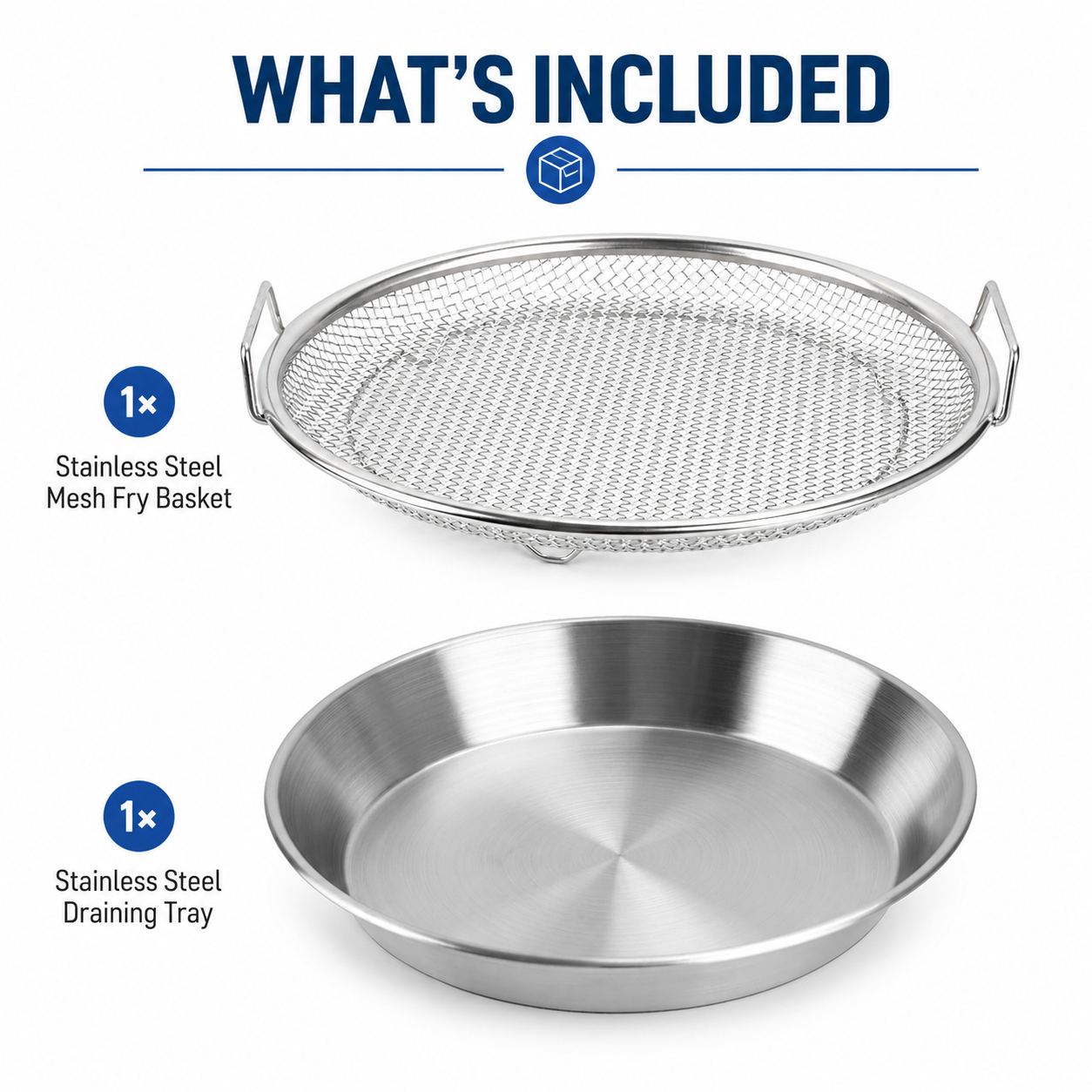 Stainless Steel Fry & Drain Rack for Snacks