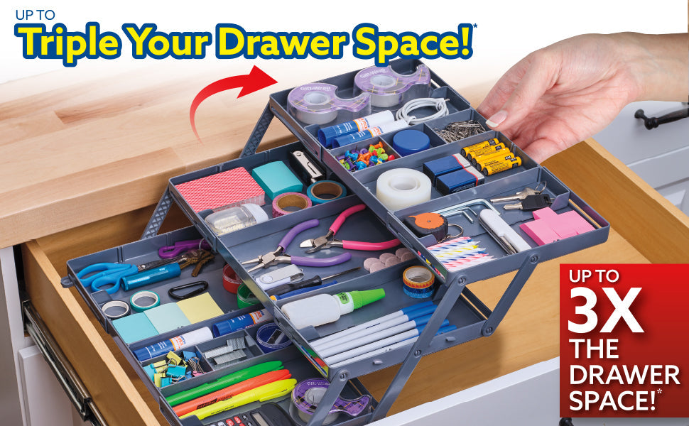Multi-Purpose 3 Tier Drawer Organizer